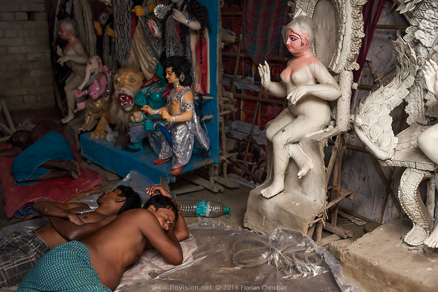 Sculptor's workshop, Kolkata, India
