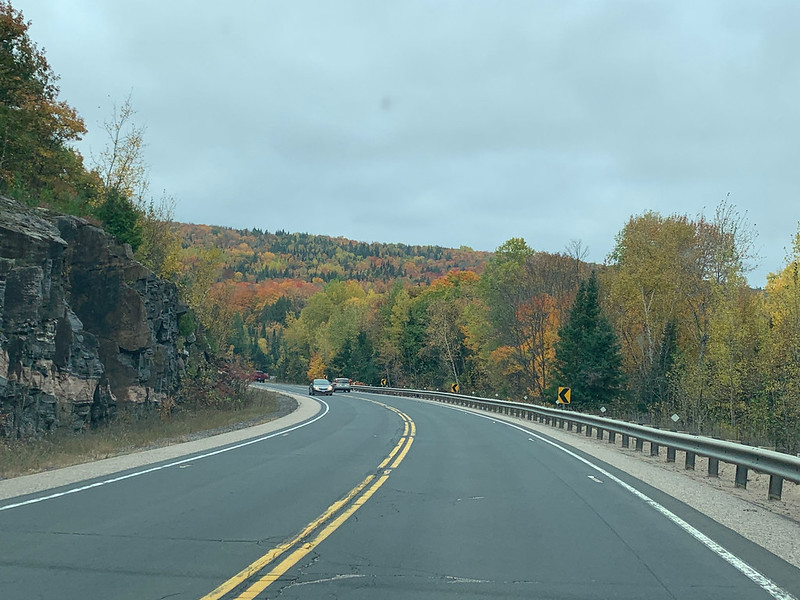 Fall colours on the way to the cottage