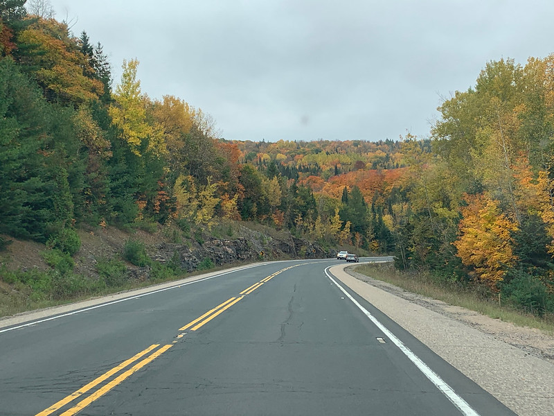 Fall colours on the way to the cottage