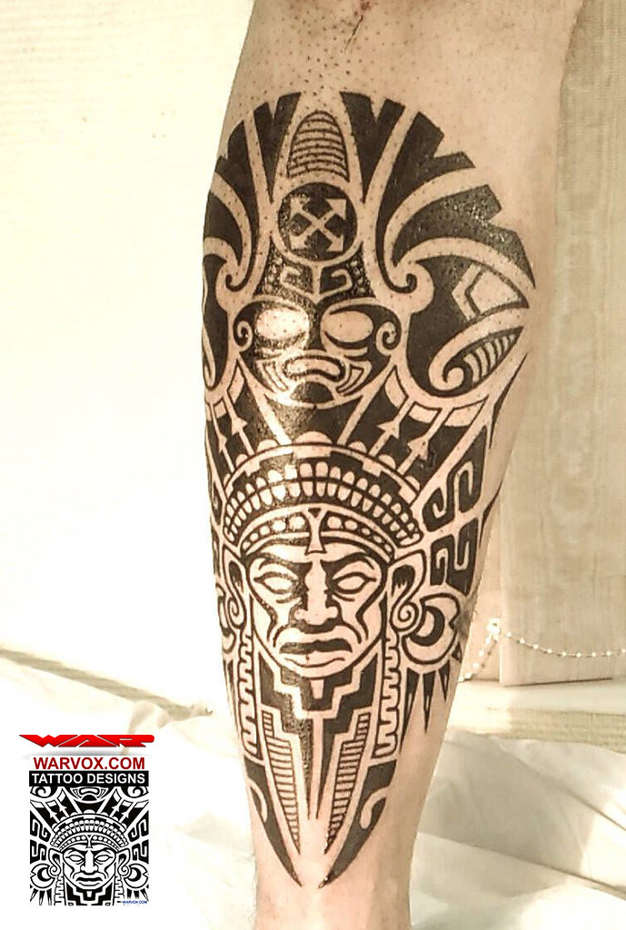 Aztec Tribal Tattoo Design /product/aztec-tribal… | Flickr
