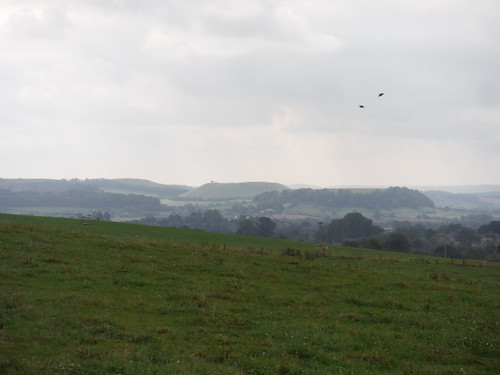 Cadbury Hill, Parrock Hill and The Beacon/Corton Hill, from Galhampton Hill SWC 392 - Castle Cary Circular via Camelot