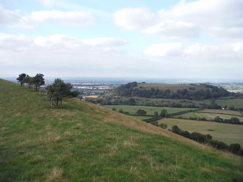 Cadbury Castle/Camelot, from far end of Parrock Hill SWC 392 - Castle Cary Circular via Camelot