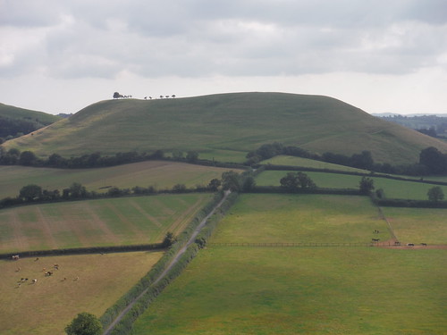 Parrock Hill, from Cadbury Castle/Camelot SWC 392 - Castle Cary Circular via Camelot
