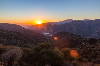 Sunset in the San Gabriel Mountains