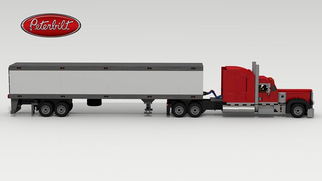 Peterbilt 379 (with trailer side view)