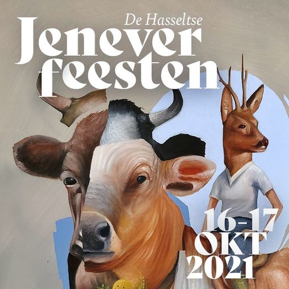 JeneverFeesten poster - Festival de la ginebra de Hasselt