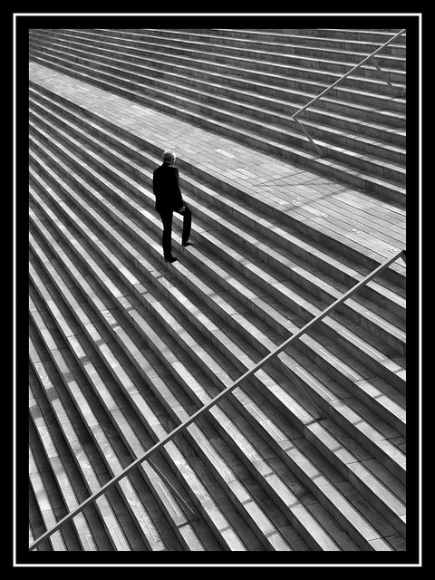 Lines and Shadows ... Stairways to the National Library of France