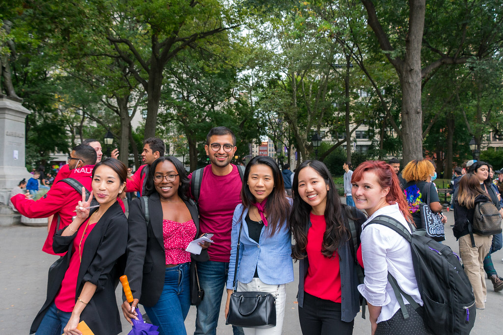 NYU Business Students | Requested group protrait while our s… | Flickr