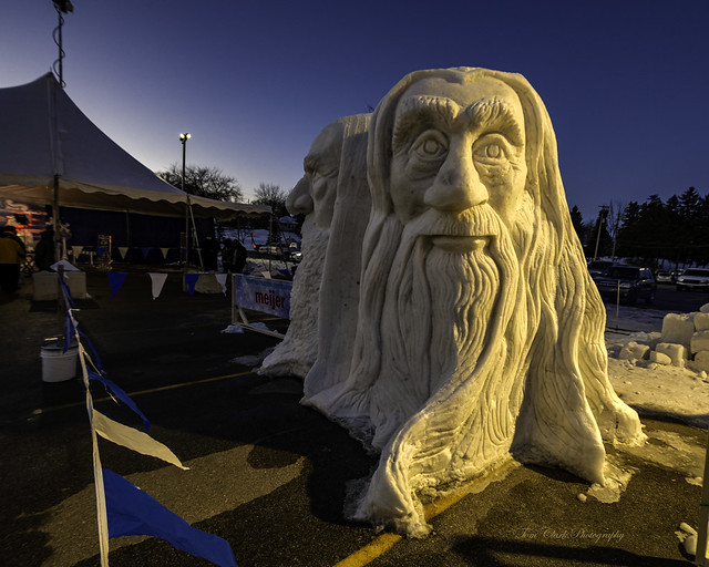 Sauron and Gandalf - Zehnders Ice Fest Jan. 2021 (in explore)