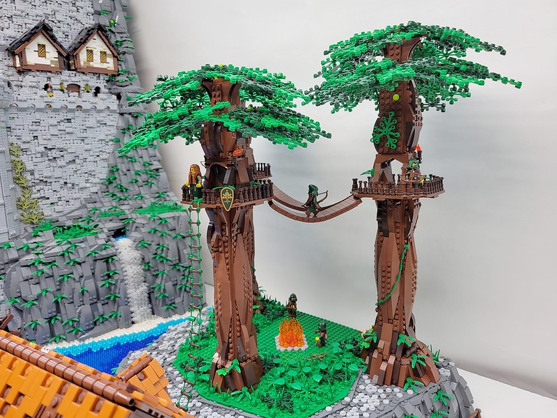 Lego Castle Rock Falls
