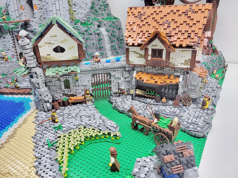 Lego Castle Rock Falls