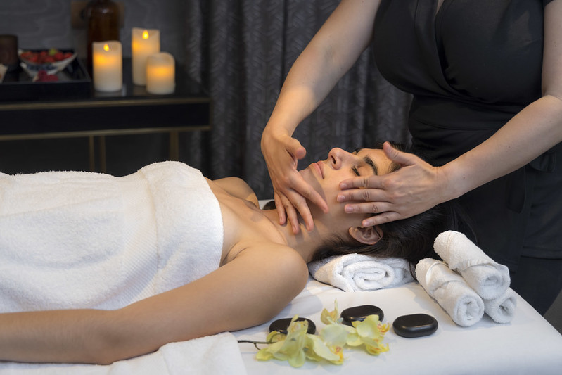 Treat yourself to a relaxing facial with our pop-up L’ODAÏTÈS massage salon at the Hotel Baume