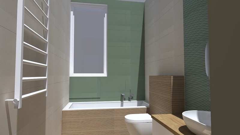 Bajcsy köz fürdőszoba, belsőépítészet lakberendezés