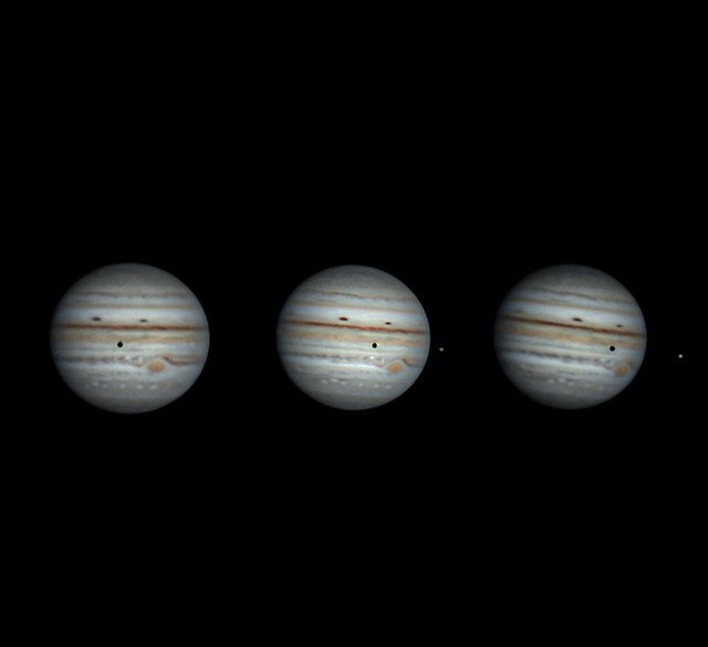 Jupiter showing the Io transit