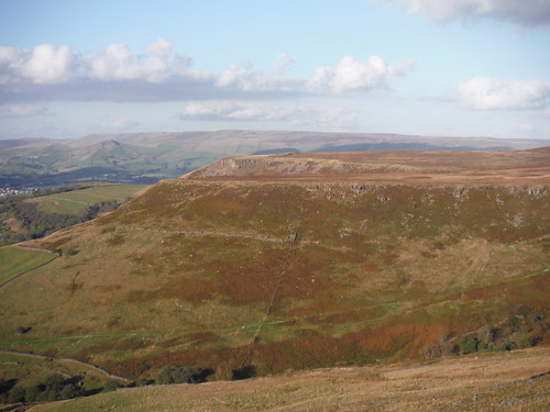 Backview along Combs Edge SWC 384 - Buxton Circular via Combs Moss