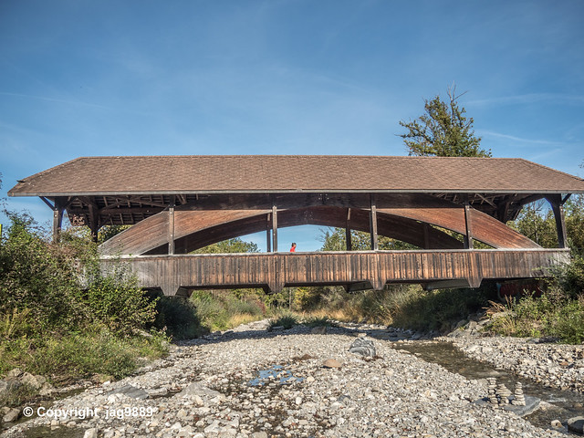 Covered Wooden Bridge over the Gürbe River, Wattenwil – Forst-Längenbühl, Canton of Bern, Switzerland