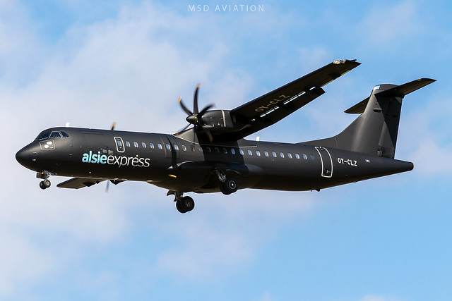 ATR72-500 OY-CLZ Alsie Express @ BCN/LEBL