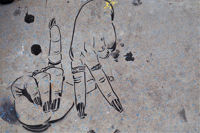 LA Fingers Stencil By Oriol