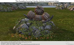 .:Tm:.Creation "The Pumpkins hovering" Garden Autumn Arrangement AG30