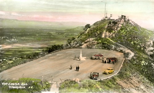 scenic carparks castlehill townsville state library queensland cars people space view writing photo lookout