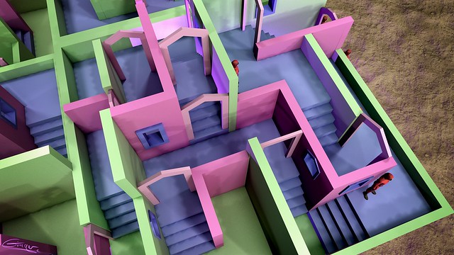 Labyrinth staircase - Squid Game