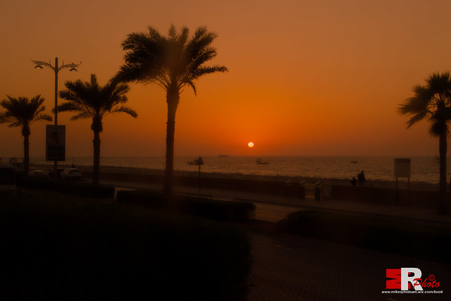 Dubai (UAE), sunset.