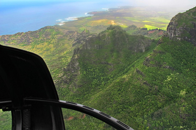 Haupu Ridge south of Lihue - Blue Hawaiian Helicopter tour - Kauai