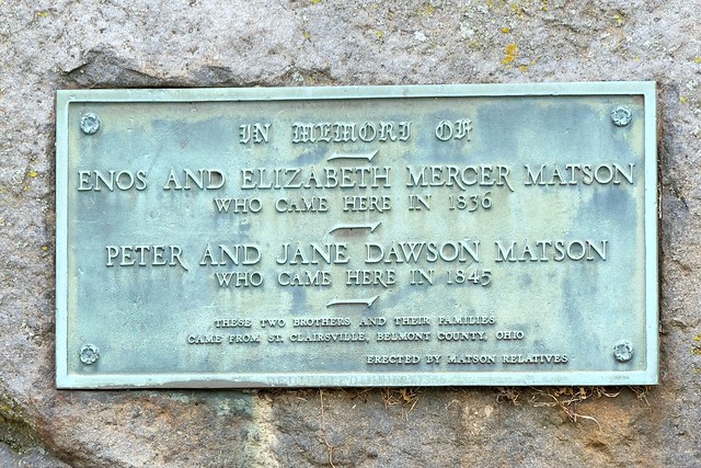 Mercer & Matson Roadside Plaque, Princeton, IL