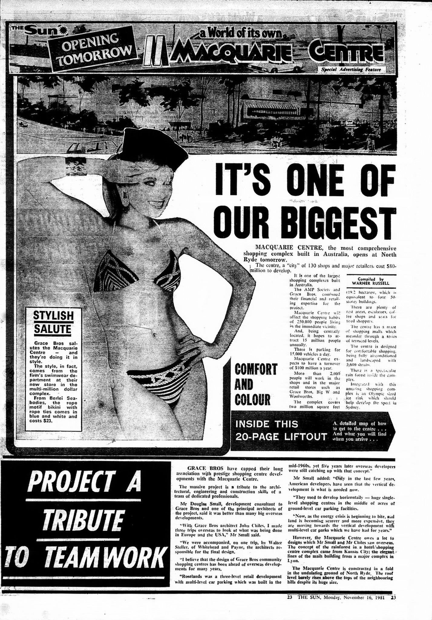 Macquarie Centre Opening Supplement November 16 1981 The Sun (1)