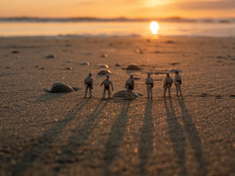 Sonnenuntergang an der Nordsee - den genießen auch die Püttmänner im Urlaub