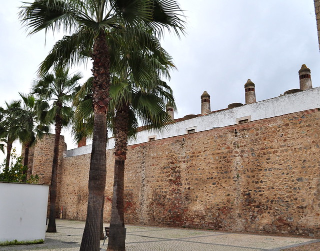 Murs de la ville, Olivenza, comarque des Llanos de Olivenza, province de Badajoz, Estrémadure, Espagne.