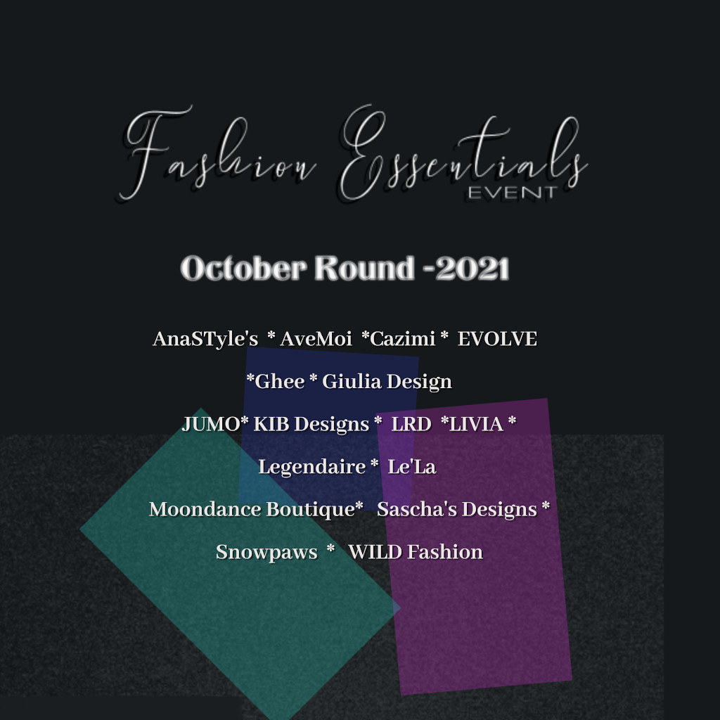 Fashion Essentials Event -October  Round -2021