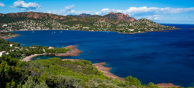 View over Agay from the Cap Dramont walk.