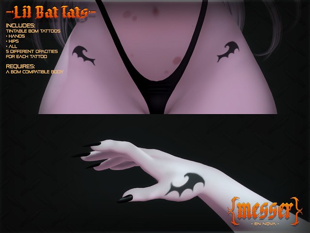MESSER lil bat tattoos BOM classic layers