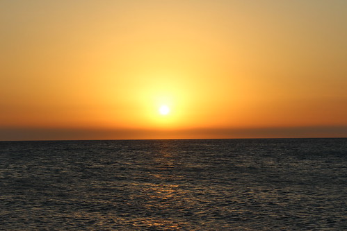 Sonnenuntergang Falassarna Beach, Greece