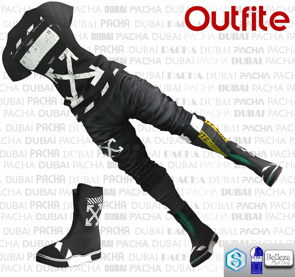 PACHA -Outfit-Workout-OFF-White – Black