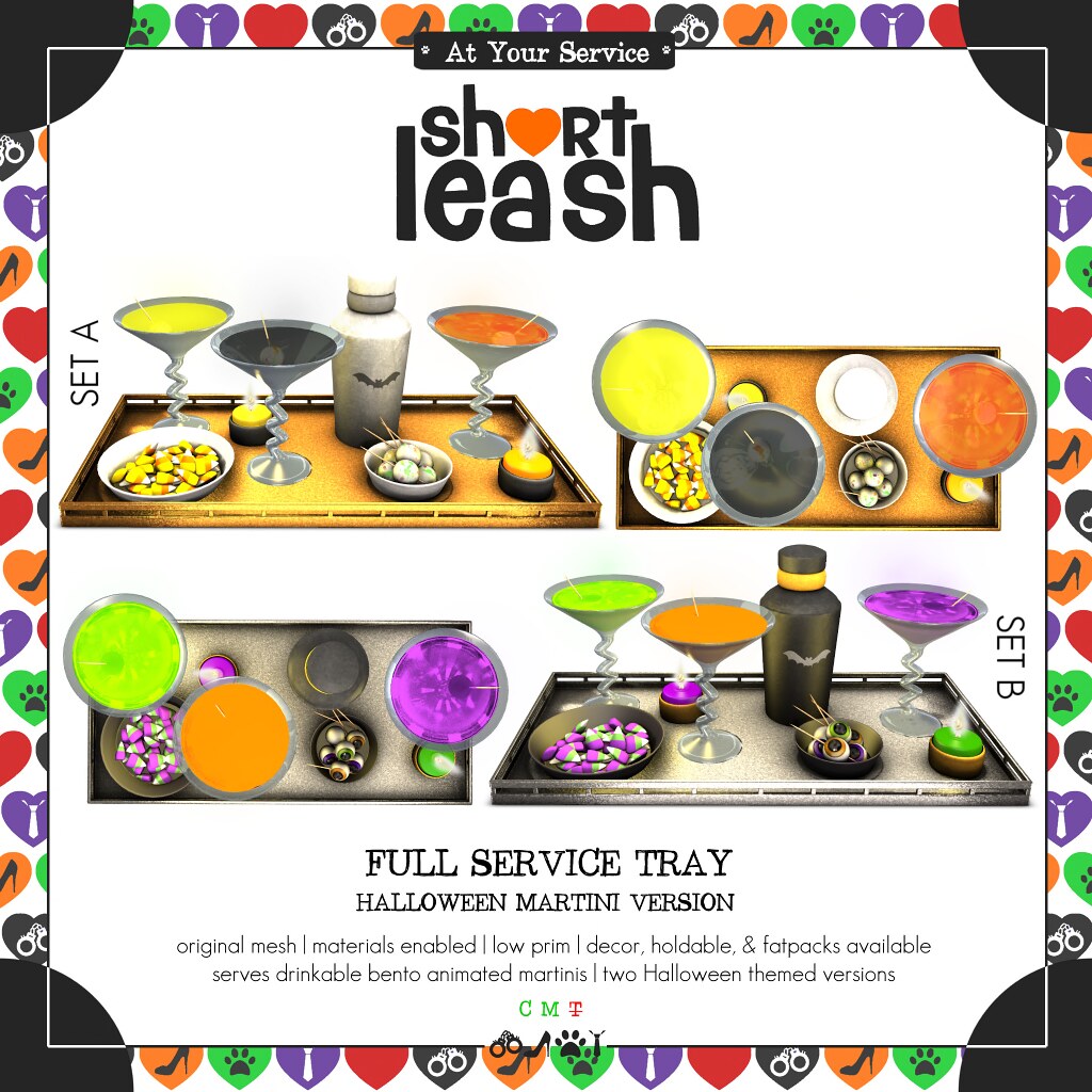 .:Short Leash:. Full Service Tray Halloween Version ad