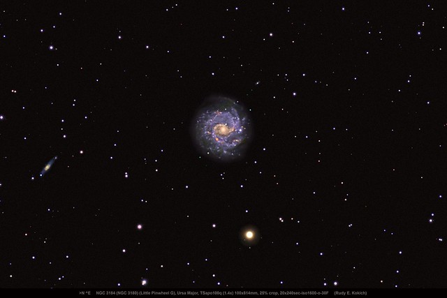 NGC 3184 (NGC 3180), (Little Pinwheel Galaxy), NGC 3179, Ursa Major