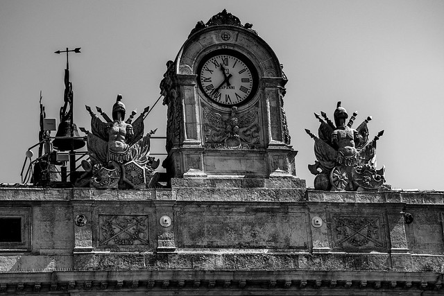 Clock of Eagle Palace of Caltagirone (CT)