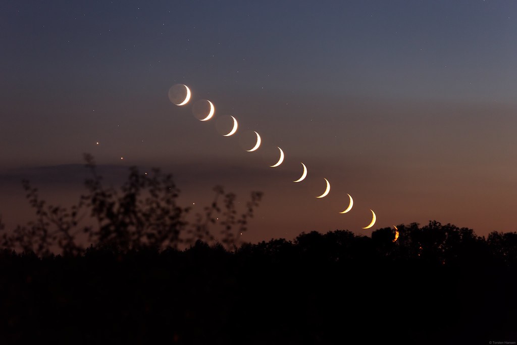 Mond + Venus Sequenz 09.10.2021 - Moon + Venus sequence