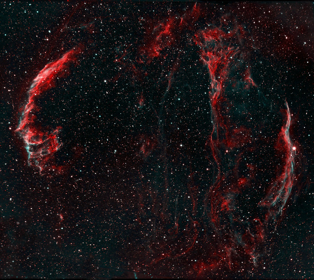 Veil Nebula in HOO Palette - test