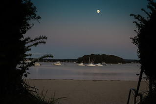 Moonrise over Wickets Island