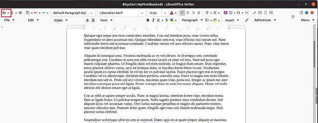 LibreOffice user interfaces Open dialog