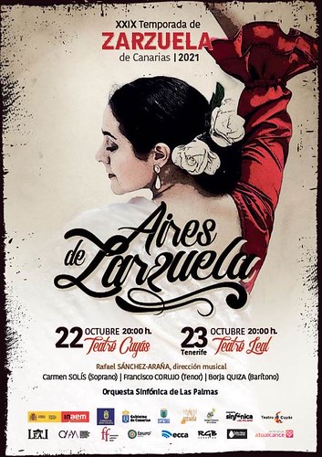 Cartel promocional de "Aires de Zarzuela"