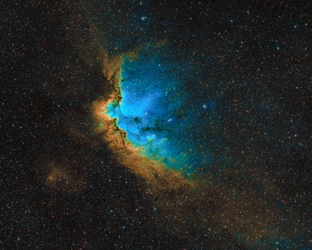 Wizard Nebula (NGC 7380) in SHO