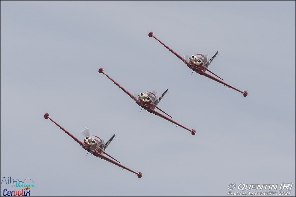 Patrouille Red Devils Ailes et Volcans Cervolix Issoire Meeting Aerien 2021