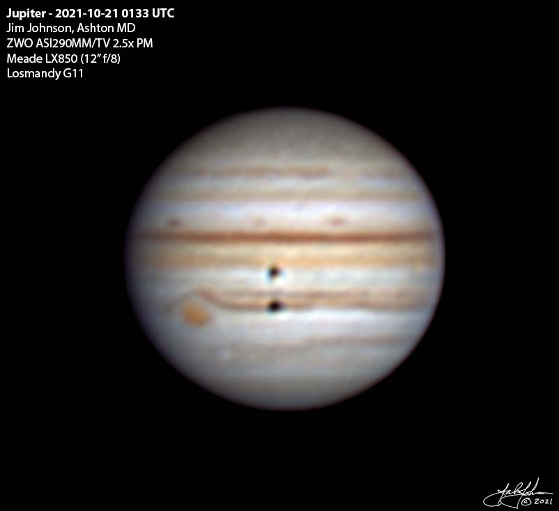 Jupiter 2021-10-21 01:33 UTC