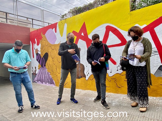 Inauguració Mural Artístic pel Dia de l'Artista Sitges 2021