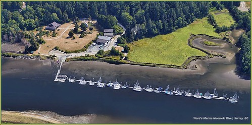 nicomeki marina elgin surrey whiterock crescent beach rivers googleearth google streetviews aerial views boats