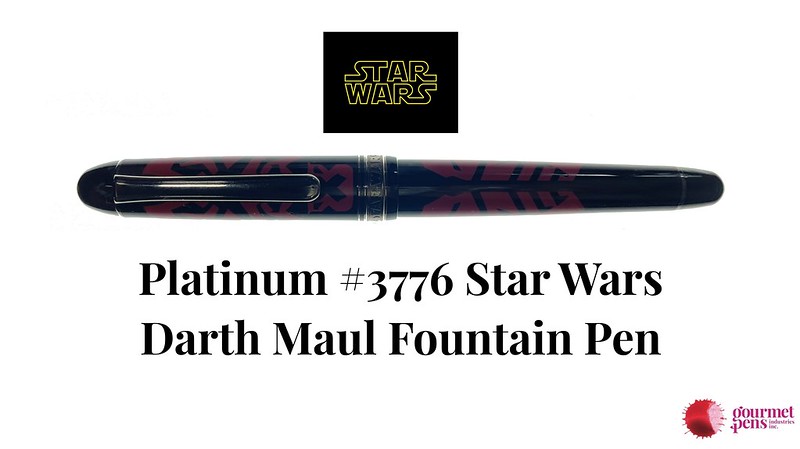Gourmet Pens: Platinum #3776 Star Wars Darth Maul Fountain Pen